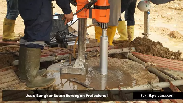 Jasa bongkar beton borongan