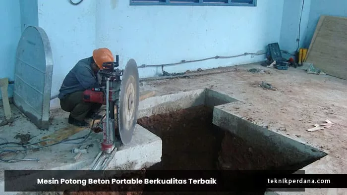 mesin potong beton portable