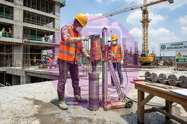 Jasa Coring Beton Bekasi | Terbaik & Paling Presisi